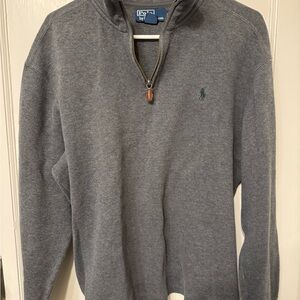 Polo by Ralph Lauren Gray Half-Zip Sweater